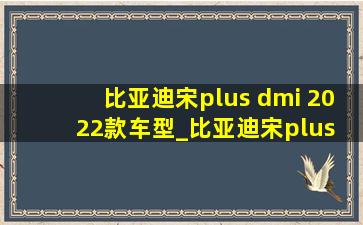 比亚迪宋plus dmi 2022款车型_比亚迪宋plus dmi2022款